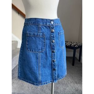 BDG button down mini skirt, size XS